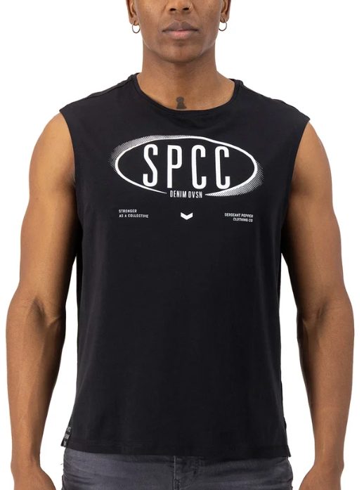 SPCC Enzo Sleeveless T-Shirt – Black