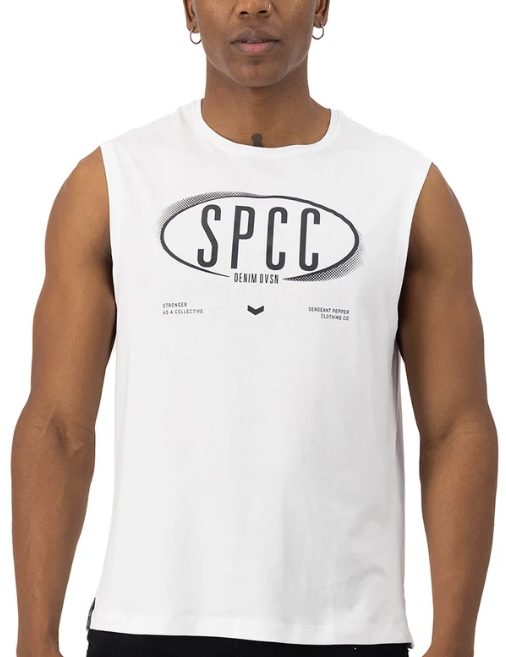 SPCC Enzo Sleeveless T-Shirt – White