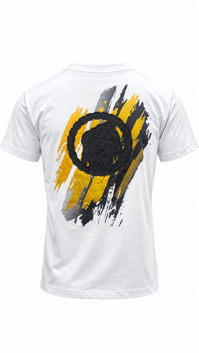 Vialli Paint Logo T-Shirt – White - Image 2